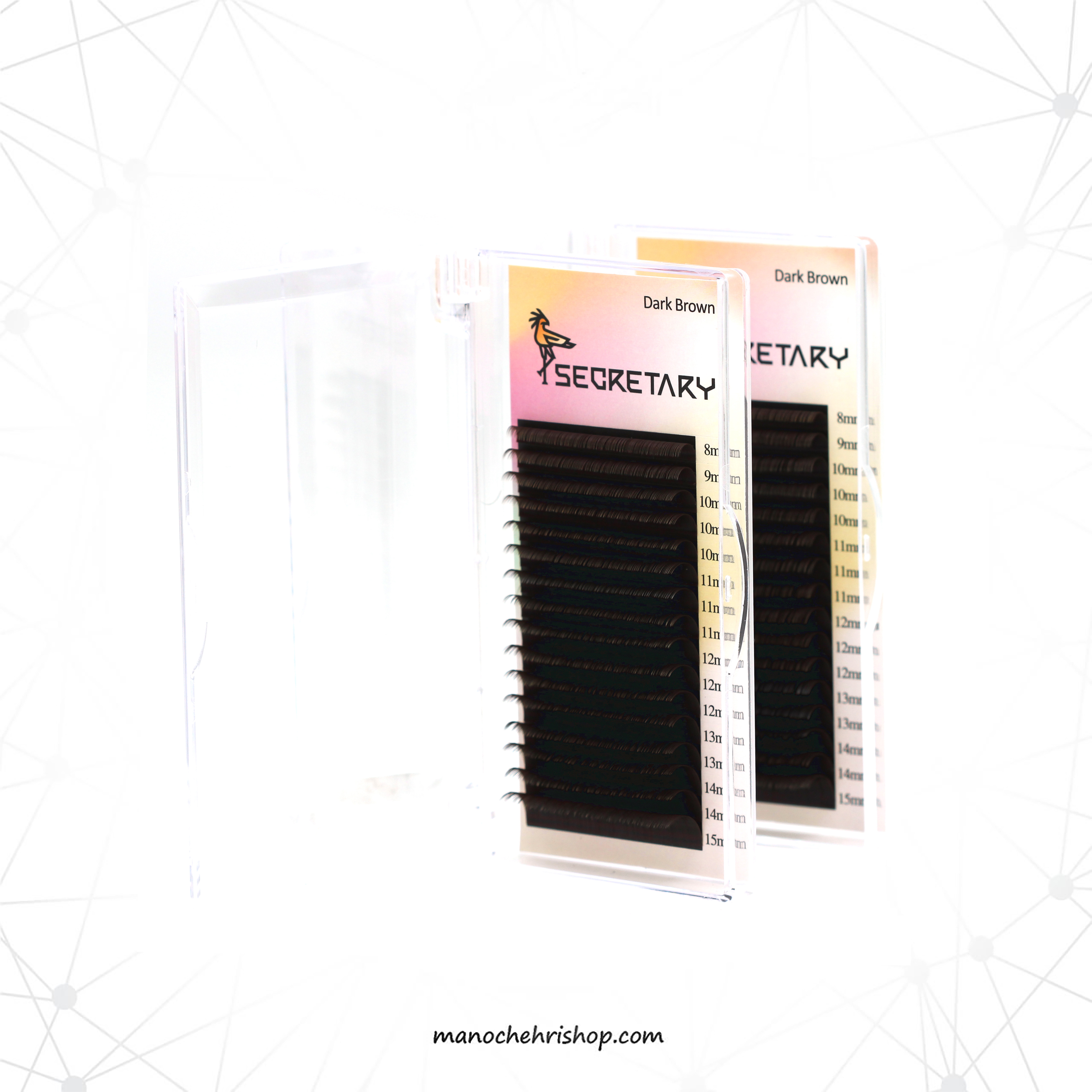 پالت مژه قهوه ای (میکس) سکرتری