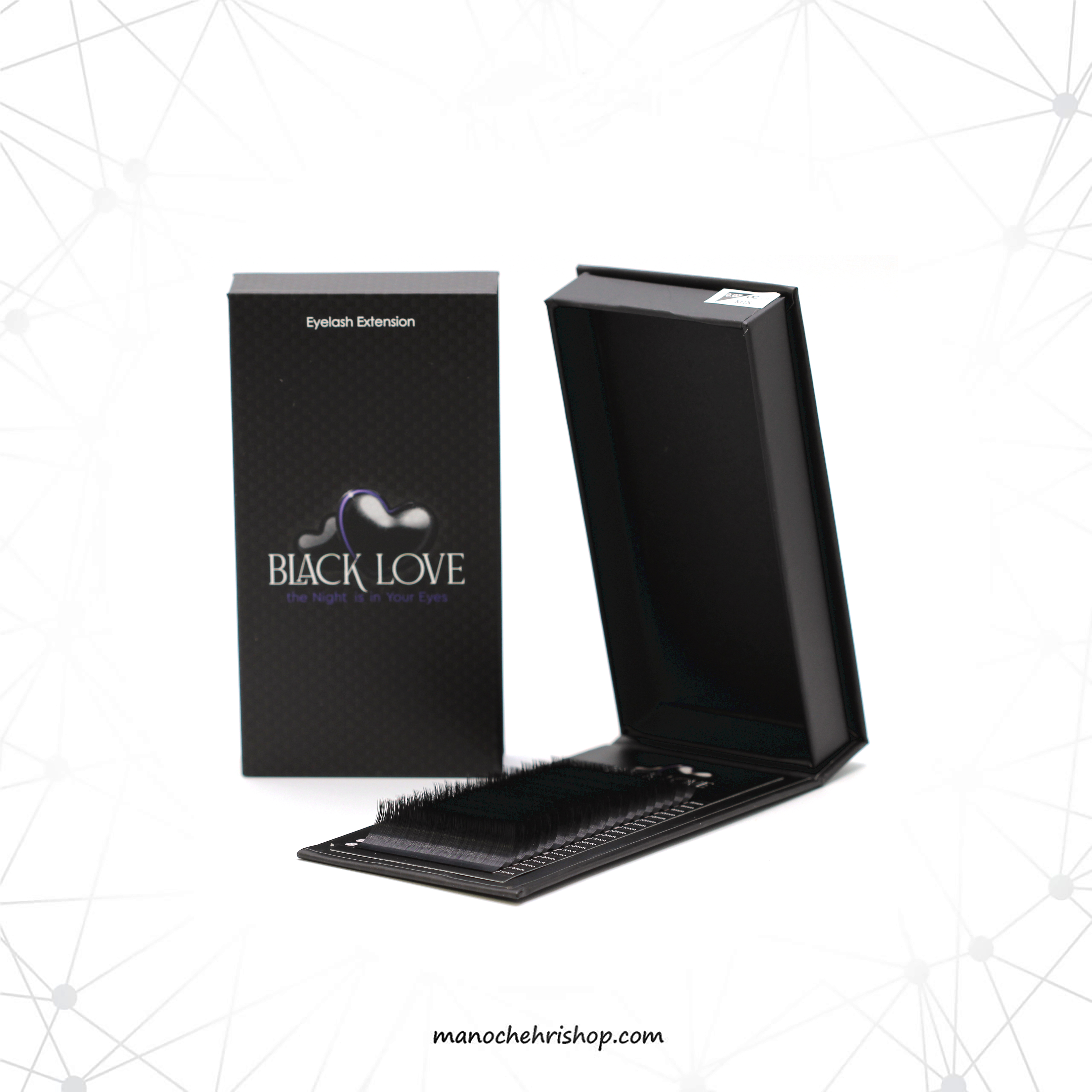 پالت مژه (تک سایز) 20 لاین بلک لاو